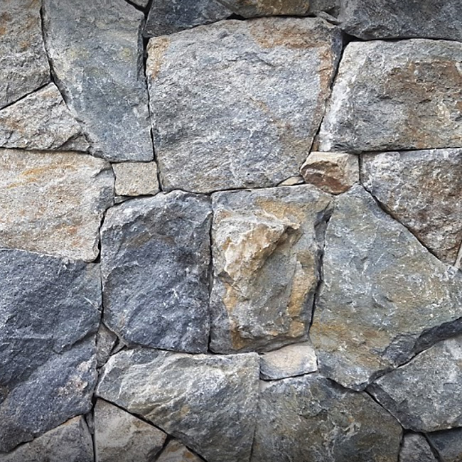 Detail of stone cladding - Aztek Gray