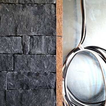 Corner of Stone cladding - Dark Gray