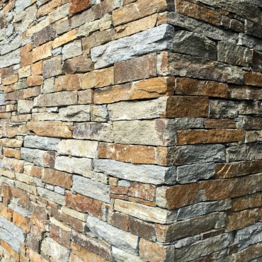 Corner of stone facade - Modern Rustic