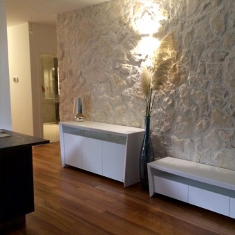 Interior stone wall cladding - Motion White