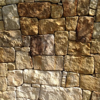 Detail of the stone walling - Golden History