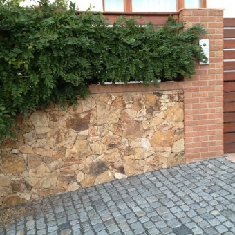 Stone fence - Brown Velvet